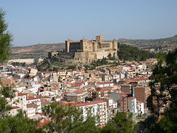 Vista general con el castillo como protagonista - Alcañiz